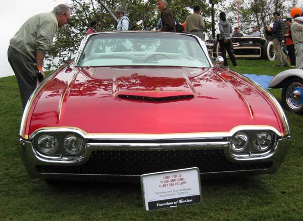 1961 Ford Thunderbird Custom Coupe The candy apple red paint is spetacular