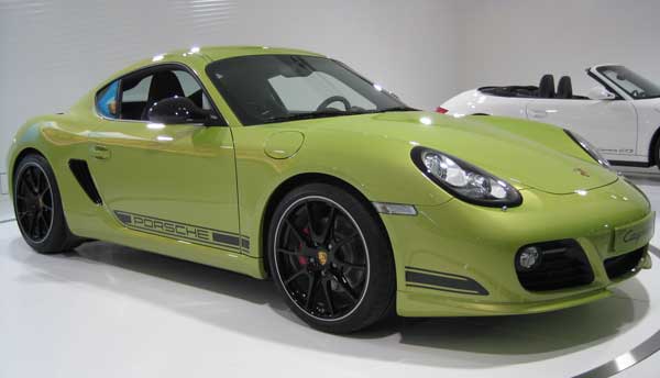 The 2011 Porsche Cayman R is the hardtop version of the Boxster Sypder