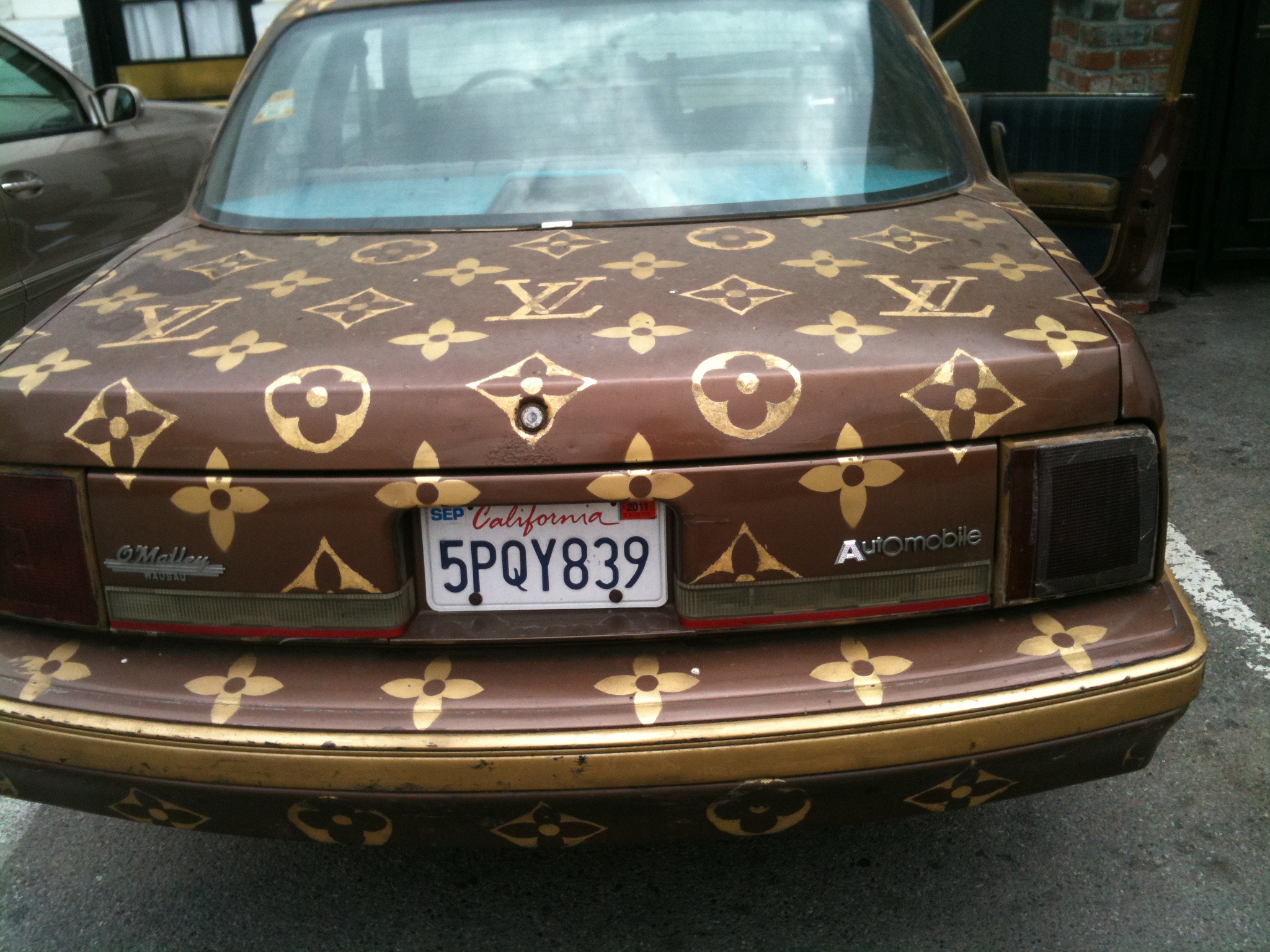 Louis Vuitton car trunk