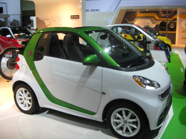 2013 smart fortwo ED (electric drive) coupe. Base price $25,750.