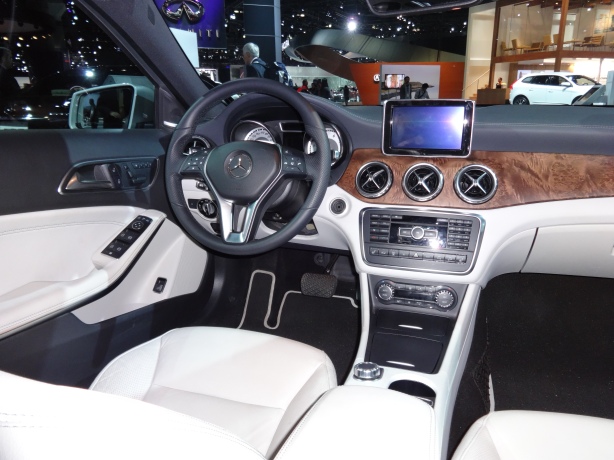 The interior of the 2015 GLA250 is pretty much the same as the CLA. 